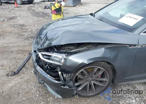 2018 Audi S5 3.0T Premium Plus z USA, uszkodzony, nr VIN WAUC4CF56JA098420